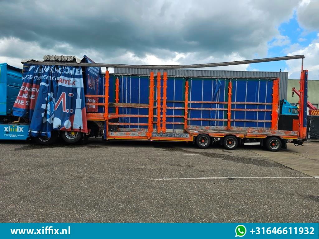 Нискорамна площадка полуремарке Meusburger 3-ass. Dieplader met huifopbouw / Naloop gestuurd: снимка 6 Нискорамна площадка полуремарке Meusburger 3-ass. Dieplader met huifopbouw / Naloop gestuurd: снимка 6