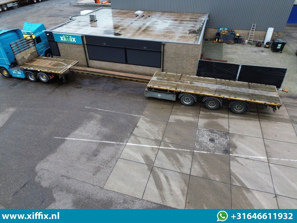 Meusburger 3-ass. Vlakke uitschuifbare oplegger / 3x gestuurd - Бордово полуремарке/ Платформа: снимка 2 Meusburger 3-ass. Vlakke uitschuifbare oplegger / 3x gestuurd - Бордово полуремарке/ Платформа: снимка 2