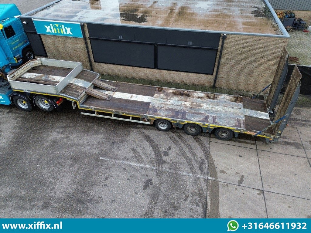 Nooteboom 3-ass. Semi dieplader met hydr. Kleppen / Naloop gestuurd - Нискорамна площадка полуремарке: снимка 2 Nooteboom 3-ass. Semi dieplader met hydr. Kleppen / Naloop gestuurd - Нискорамна площадка полуремарке: снимка 2