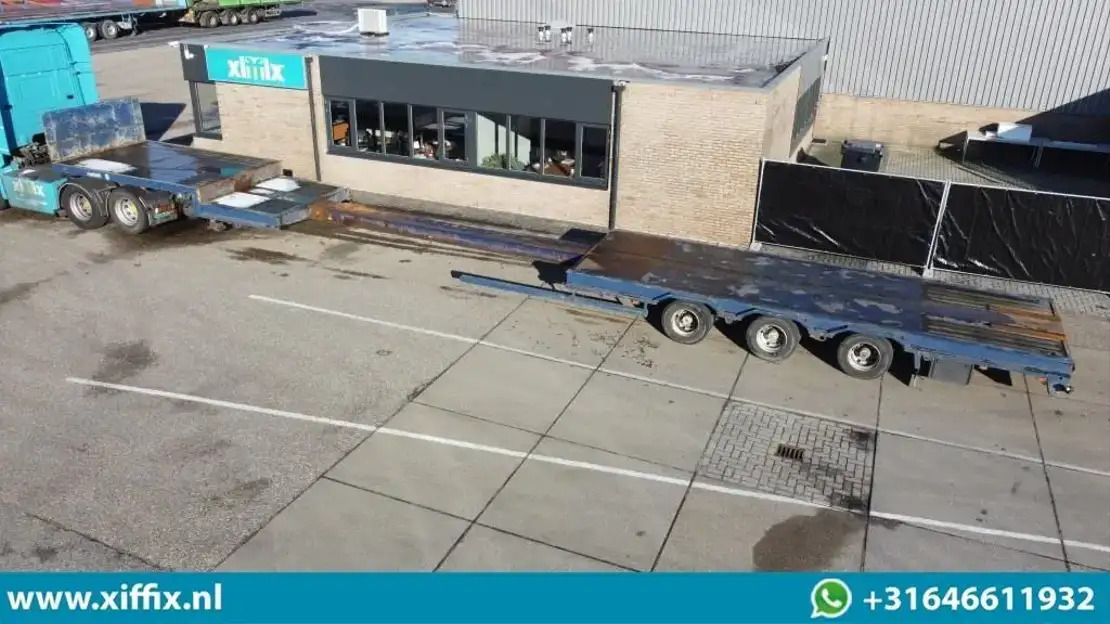 Nooteboom 3-ass. Uitschuifbare semi dieplader / 3x gestuurd - Нискорамна площадка полуремарке: снимка 1 Nooteboom 3-ass. Uitschuifbare semi dieplader / 3x gestuurd - Нискорамна площадка полуремарке: снимка 1