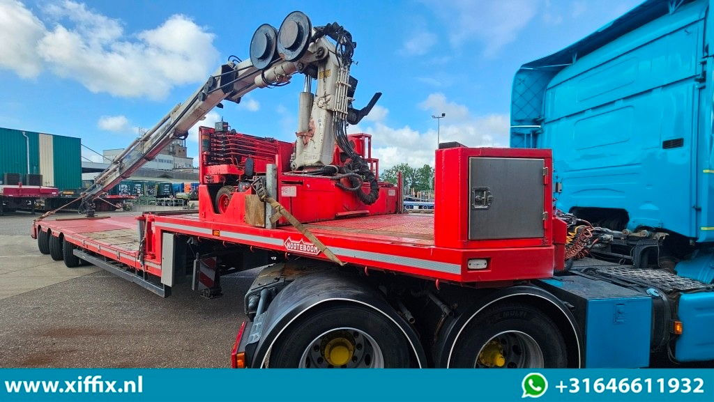 Nooteboom 3-ass. Uitschuifbare semi dieplader met Hiab 22 ton/mtr. Kraan / 3x gestuurd - Нискорамна площадка полуремарке: снимка 4 Nooteboom 3-ass. Uitschuifbare semi dieplader met Hiab 22 ton/mtr. Kraan / 3x gestuurd - Нискорамна площадка полуремарке: снимка 4