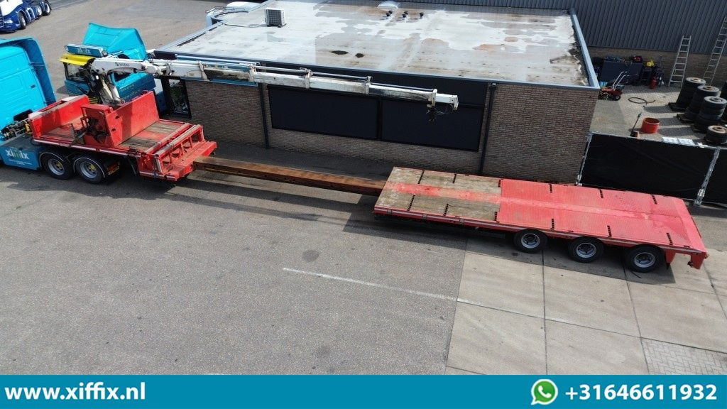 Nooteboom 3-ass. Uitschuifbare semi dieplader met Hiab 22 ton/mtr. Kraan / 3x gestuurd - Нискорамна площадка полуремарке: снимка 2 Nooteboom 3-ass. Uitschuifbare semi dieplader met Hiab 22 ton/mtr. Kraan / 3x gestuurd - Нискорамна площадка полуремарке: снимка 2