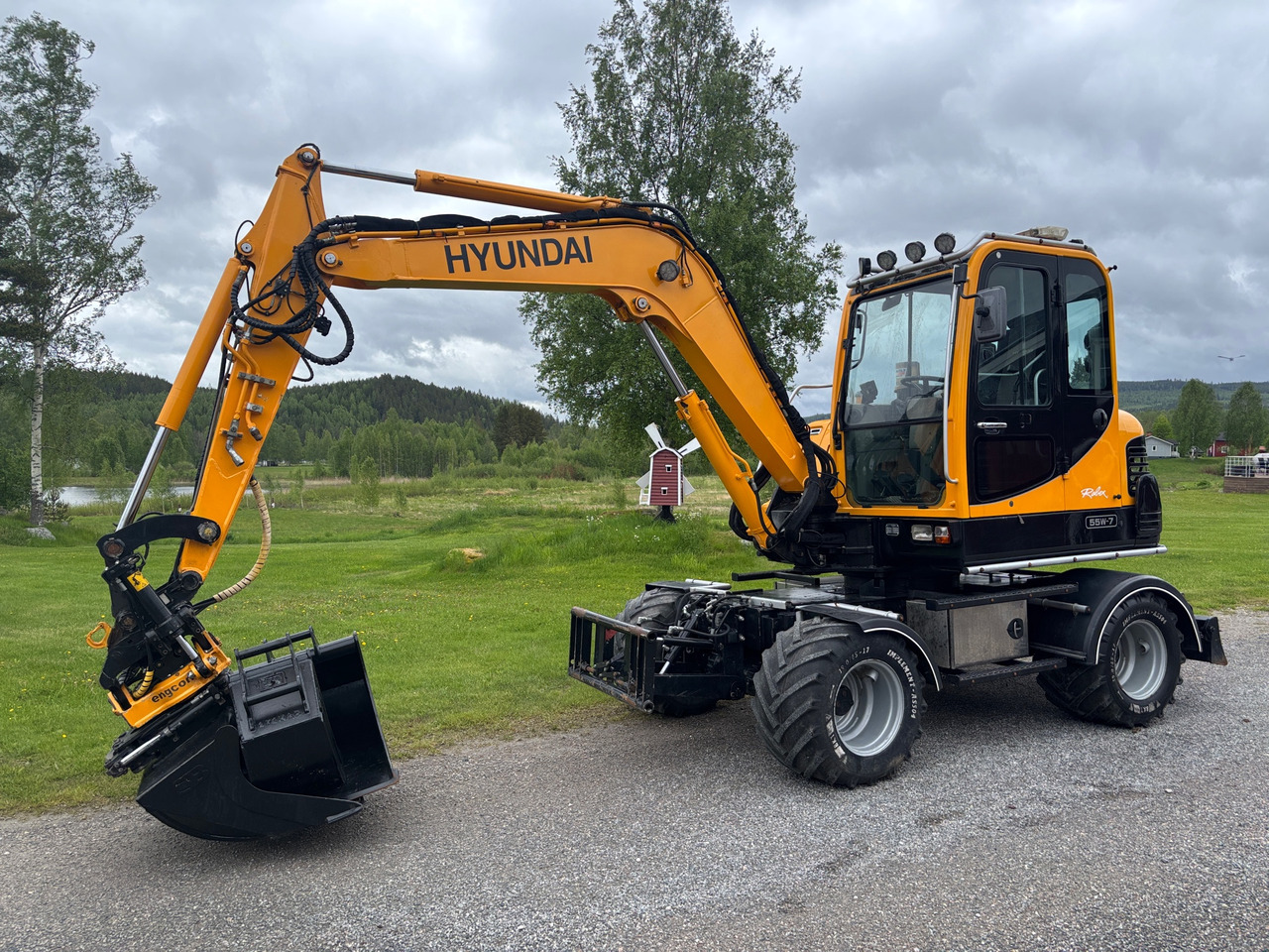 Hyundai Robex 55W-7 - Багер: снимка 1 Hyundai Robex 55W-7 - Багер: снимка 1