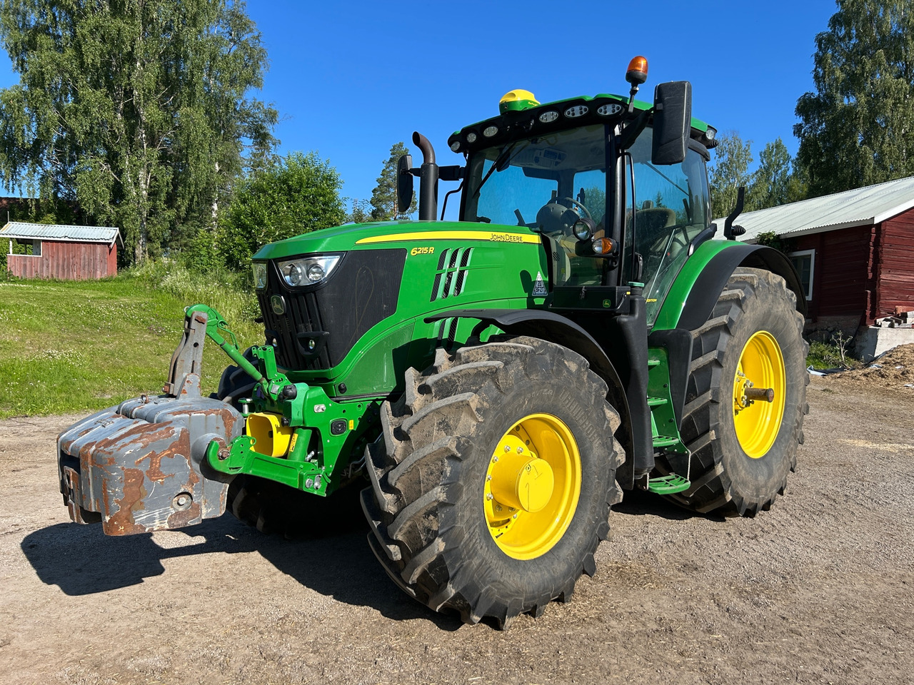 John Deere 6215R - Трактор: снимка 1 John Deere 6215R - Трактор: снимка 1