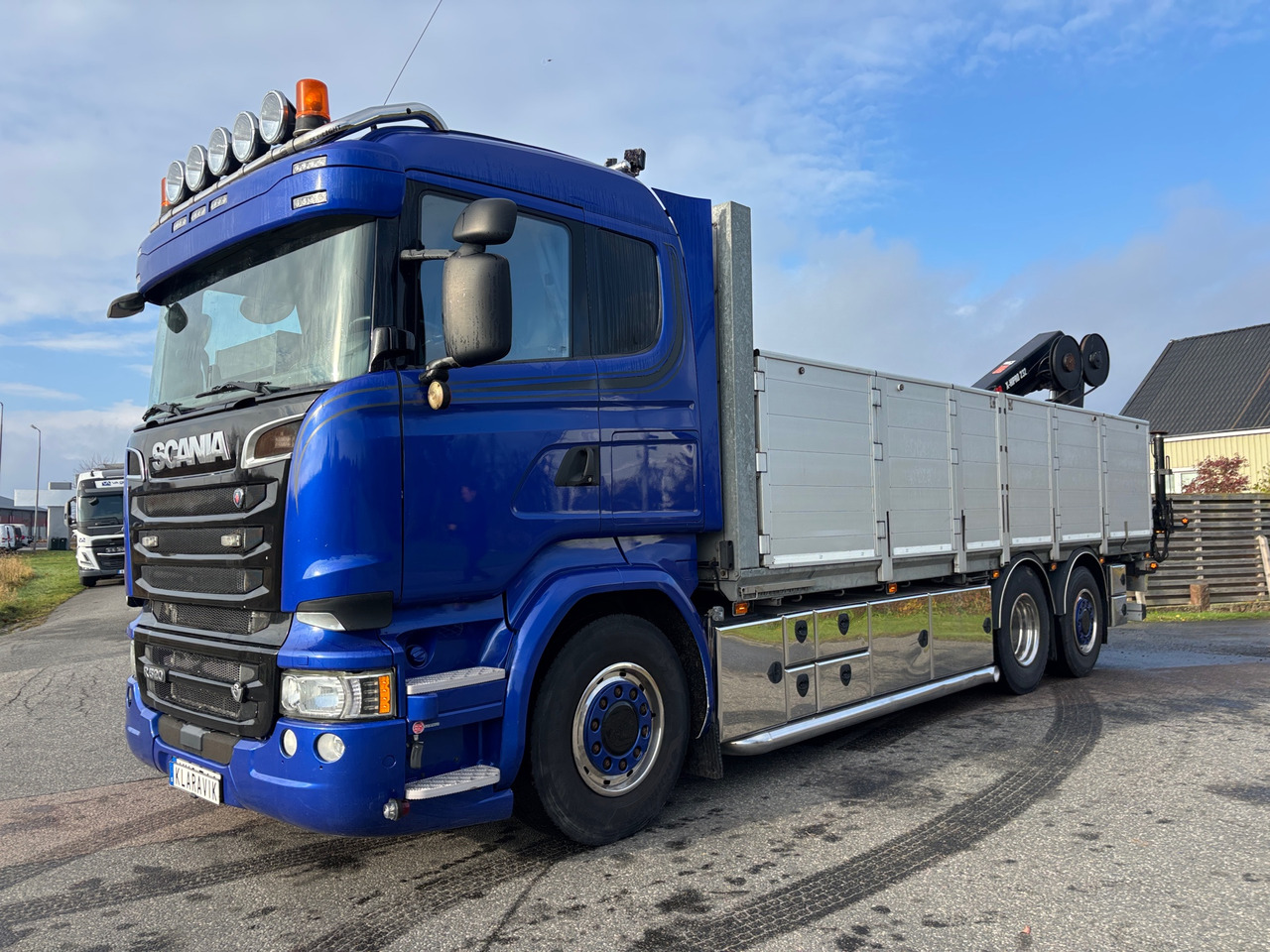 Scania R520, V8 - Камион с кран: снимка 1 Scania R520, V8 - Камион с кран: снимка 1