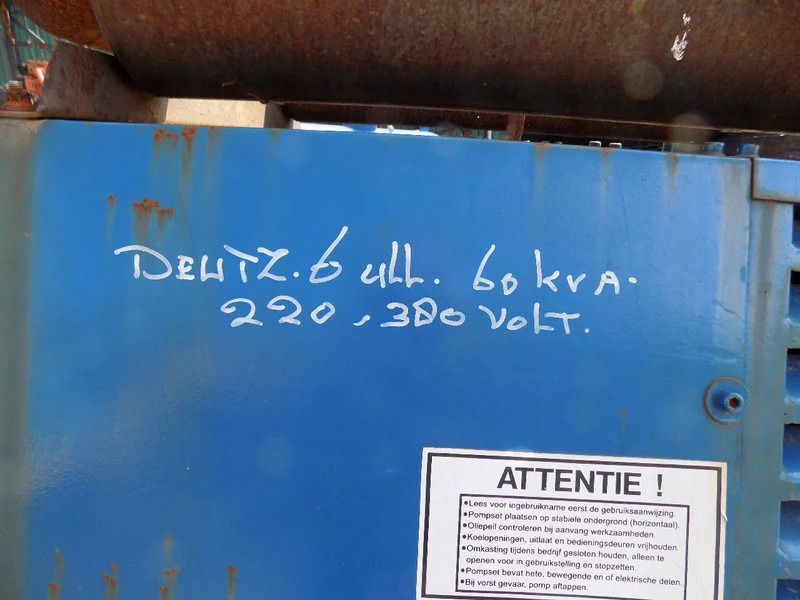 Електрогенератор Bredenoord Bredenoord BRDE 60 KVA deutz F6L 913: снимка 5