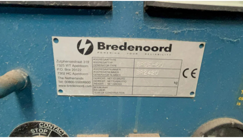 Електрогенератор Bredenoord Bredenoord BRDE 60 KVA deutz F6L 913: снимка 11