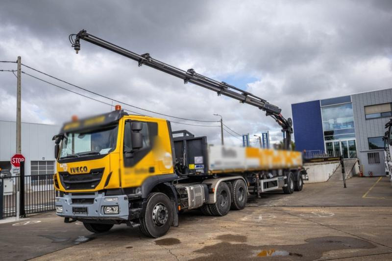 Iveco TRAKKER 450-6X4-BIG AXLES - Бордови камион, Камион с кран: снимка 1 Iveco TRAKKER 450-6X4-BIG AXLES - Бордови камион, Камион с кран: снимка 1