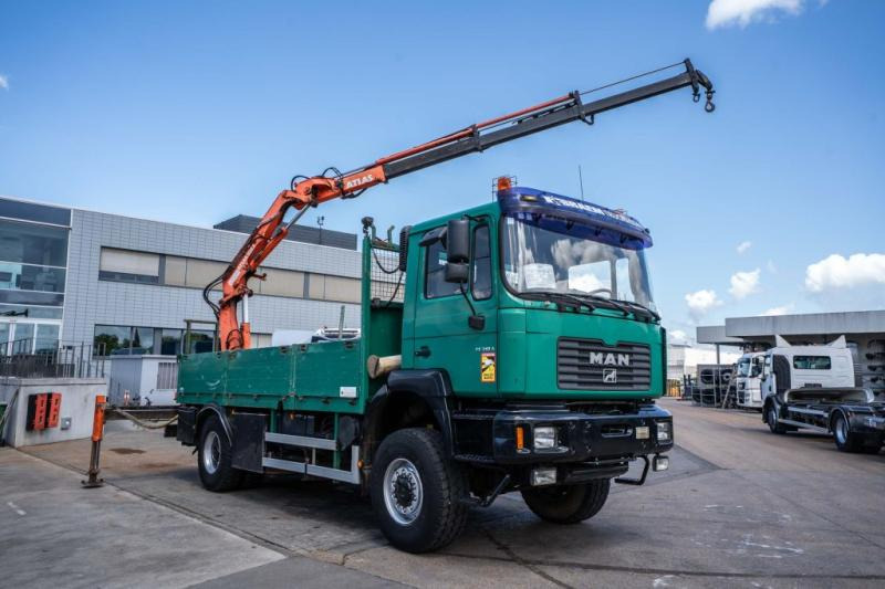 MAN FE 310A-4X4+ATLAS 105.1 A3 - Бордови камион, Камион с кран: снимка 2 MAN FE 310A-4X4+ATLAS 105.1 A3 - Бордови камион, Камион с кран: снимка 2
