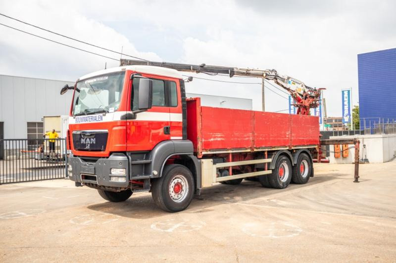 MAN TGS 33.360 BB + KENNIS 16 T/M -3XHYDR. - Бордови камион, Камион с кран: снимка 1 MAN TGS 33.360 BB + KENNIS 16 T/M -3XHYDR. - Бордови камион, Камион с кран: снимка 1