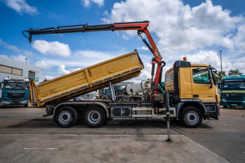 Mercedes ACTROS 2641-MP3-6x2-4+ PK 18 T/m/3XHydr. - Самосвал камион, Камион с кран: снимка 3 Mercedes ACTROS 2641-MP3-6x2-4+ PK 18 T/m/3XHydr. - Самосвал камион, Камион с кран: снимка 3