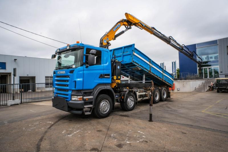 Scania R400 - EFFER 210-4S - Самосвал камион, Камион с кран: снимка 1 Scania R400 - EFFER 210-4S - Самосвал камион, Камион с кран: снимка 1