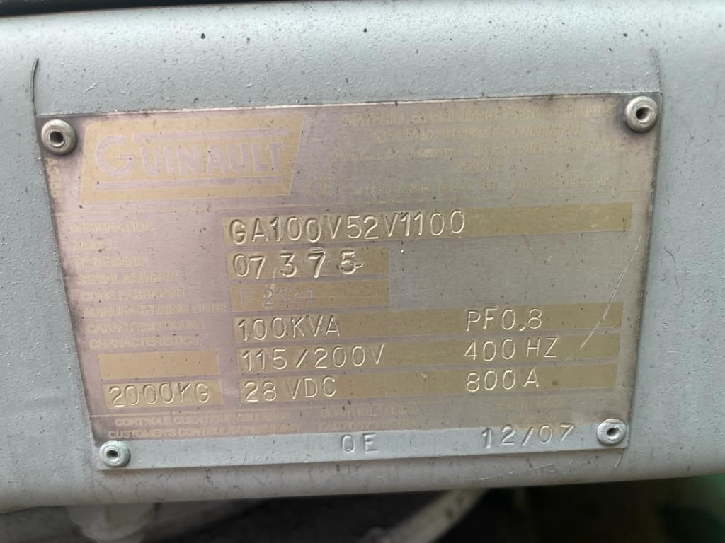 GUINAULT GA 100 - Наземно съоръжение за електрозахранване: снимка 5 GUINAULT GA 100 - Наземно съоръжение за електрозахранване: снимка 5