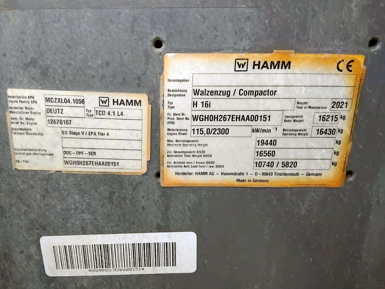 Компактор HAMM H16i: снимка 15 Компактор HAMM H16i: снимка 15