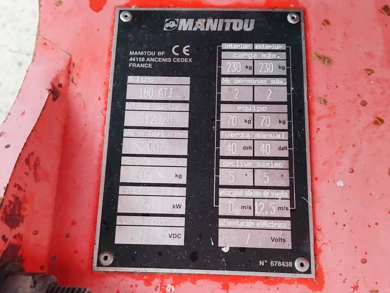 Артикулираща платформа MANITOU 180ATJ: снимка 15