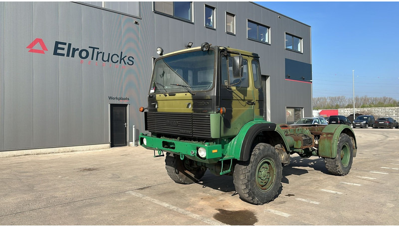 Iveco Magirus 110 - 16 (4X4 / 57000 KM / LAMES / GRAND PONT / 6 CYLINDRES EN LIGNE !! / MANUAL PUMP) - Шаси кабина: снимка 1 Iveco Magirus 110 - 16 (4X4 / 57000 KM / LAMES / GRAND PONT / 6 CYLINDRES EN LIGNE !! / MANUAL PUMP) - Шаси кабина: снимка 1