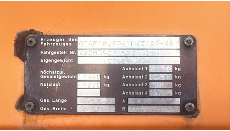 Лизинг на MAN 18.224 (MANUAL PUMP / MANUAL GEARBOX) MAN 18.224 (MANUAL PUMP / MANUAL GEARBOX): снимка 14