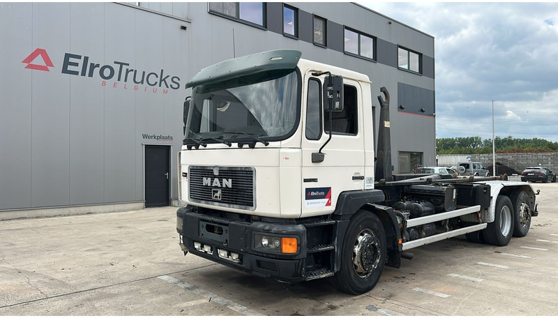 MAN 26.312 (6 CYLINDER / 6X2 / BELGIAN TRUCK IN GOOD CONDITION) - Мултилифт с кука камион: снимка 1 MAN 26.312 (6 CYLINDER / 6X2 / BELGIAN TRUCK IN GOOD CONDITION) - Мултилифт с кука камион: снимка 1