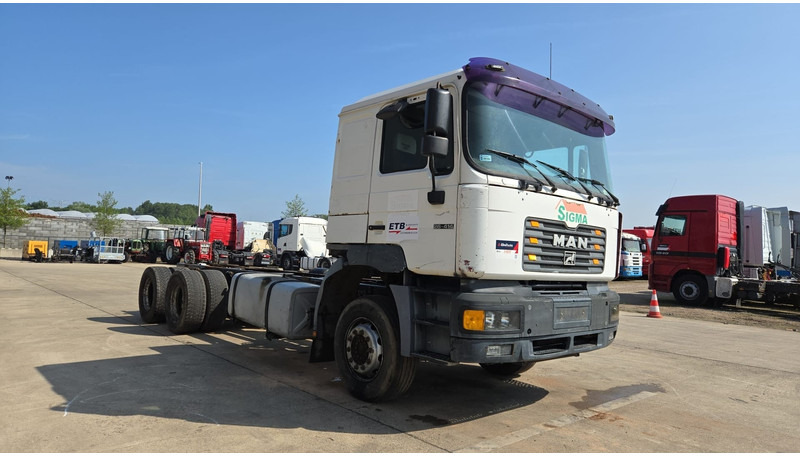 MAN 26.414 (6X4 / 6 CYLINDER / MANUAL GEARBOX / 10 TYRES / LONG CHASSIS / EURO 2) - Шаси кабина: снимка 3 MAN 26.414 (6X4 / 6 CYLINDER / MANUAL GEARBOX / 10 TYRES / LONG CHASSIS / EURO 2) - Шаси кабина: снимка 3