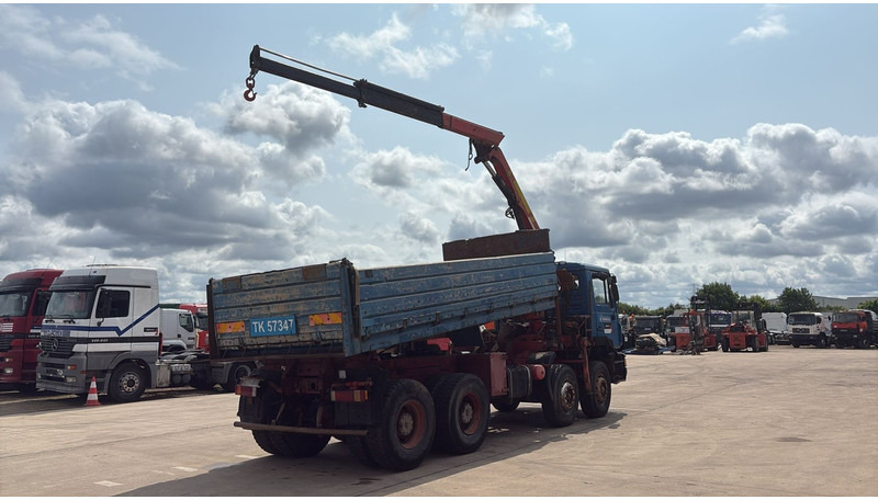 MAN 35.362 (6 CYLINDER / MANUAL PUMP / 8X4 / FALFINGER CRANE PK80 / STEEL SUSP.) - Самосвал камион, Камион с кран: снимка 4 MAN 35.362 (6 CYLINDER / MANUAL PUMP / 8X4 / FALFINGER CRANE PK80 / STEEL SUSP.) - Самосвал камион, Камион с кран: снимка 4