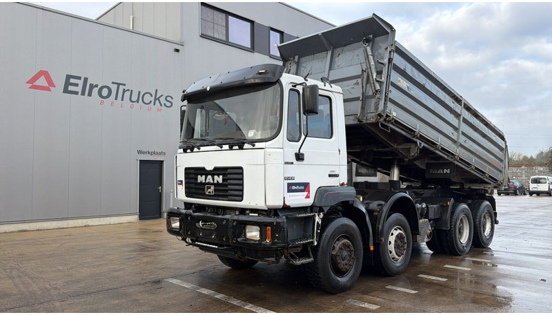 MAN 41.414 (BIG AXLES / 41 TONS / GRAND PONT / LAMES / 6 CYLINDER) - Самосвал камион: снимка 1 MAN 41.414 (BIG AXLES / 41 TONS / GRAND PONT / LAMES / 6 CYLINDER) - Самосвал камион: снимка 1