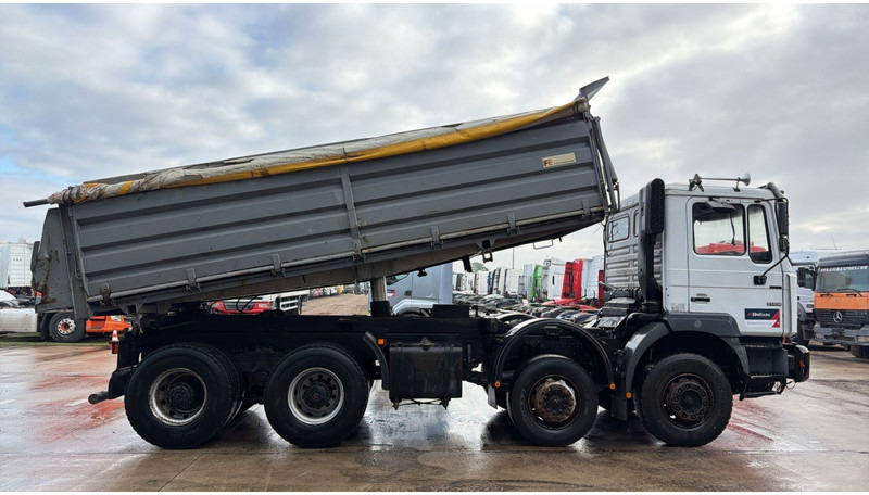 MAN 41.414 (BIG AXLES / 41 TONS / GRAND PONT / LAMES / 6 CYLINDER) - Самосвал камион: снимка 5 MAN 41.414 (BIG AXLES / 41 TONS / GRAND PONT / LAMES / 6 CYLINDER) - Самосвал камион: снимка 5