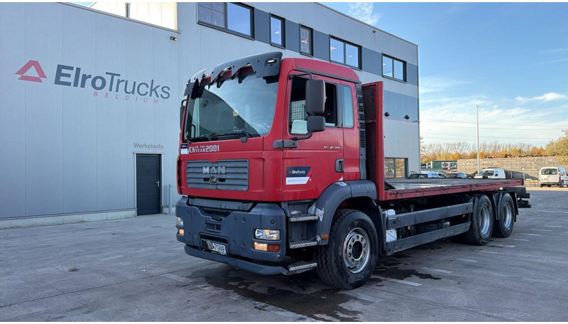 MAN TGA 26.360 (6X4 / STEEL SUSP / LAMES / MANUAL PUMP / BOITE MANUELLE / MANUAL GEARBOX) - Бордови камион: снимка 1 MAN TGA 26.360 (6X4 / STEEL SUSP / LAMES / MANUAL PUMP / BOITE MANUELLE / MANUAL GEARBOX) - Бордови камион: снимка 1