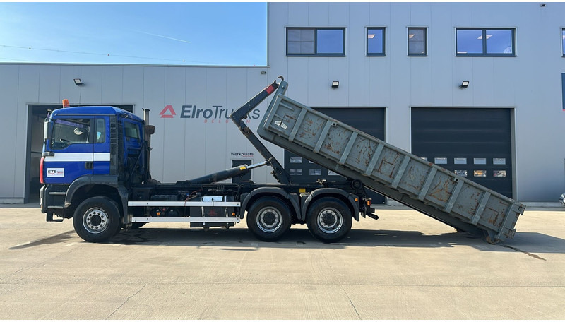 Мултилифт с кука камион MAN TGA 26.460 (WITH CONTAINER / BELGIAN TRUCK / PERFECT / 6X4 / MANUAL GEARBOX / BOITE MANUELLE): снимка 8