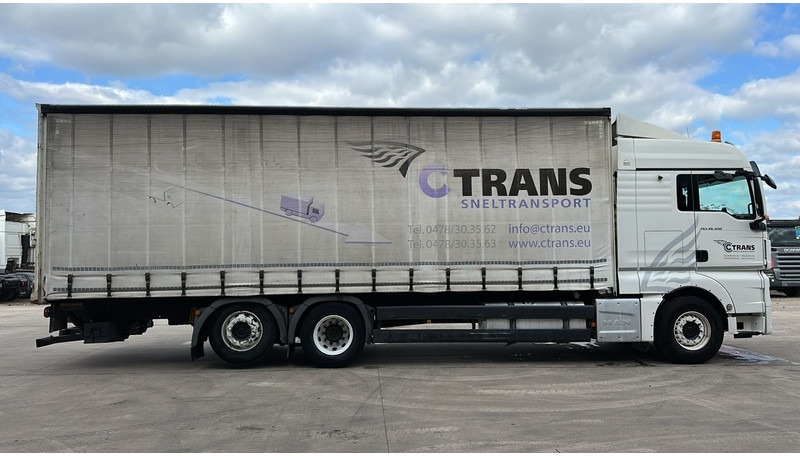 MAN TGX 26.400 (EURO 6 / 6X2 / LIFT / HAYON / BELGIAN TRUCK / GUTE ZUSTAND !! / 8.40 BOX LENGTH) - Камион с брезент: снимка 4 MAN TGX 26.400 (EURO 6 / 6X2 / LIFT / HAYON / BELGIAN TRUCK / GUTE ZUSTAND !! / 8.40 BOX LENGTH) - Камион с брезент: снимка 4