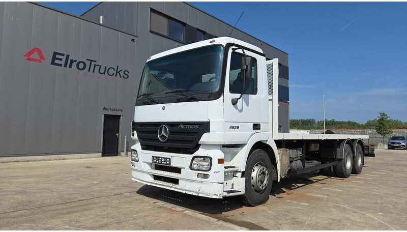 Mercedes-Benz Actros 2636 (6X4 / LAMES / GRAND PONT / MP2 / STEEL SUSP. / BOITE MANUELLE / MANUAL GEARBOX / 9M CHASSIS !!!) - Бордови камион: снимка 1 Mercedes-Benz Actros 2636 (6X4 / LAMES / GRAND PONT / MP2 / STEEL SUSP. / BOITE MANUELLE / MANUAL GEARBOX / 9M CHASSIS !!!) - Бордови камион: снимка 1