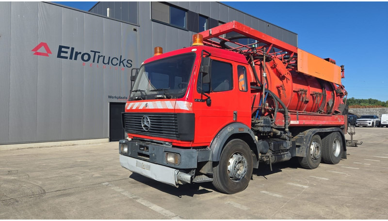 Mercedes-Benz SK 2435 (15.000 L / V8 AVEC 2X TURBO / BOITE MANUELLE / TRES BONNE ETAT / GRAND PONT) - Каналопочистваща машина: снимка 1 Mercedes-Benz SK 2435 (15.000 L / V8 AVEC 2X TURBO / BOITE MANUELLE / TRES BONNE ETAT / GRAND PONT) - Каналопочистваща машина: снимка 1