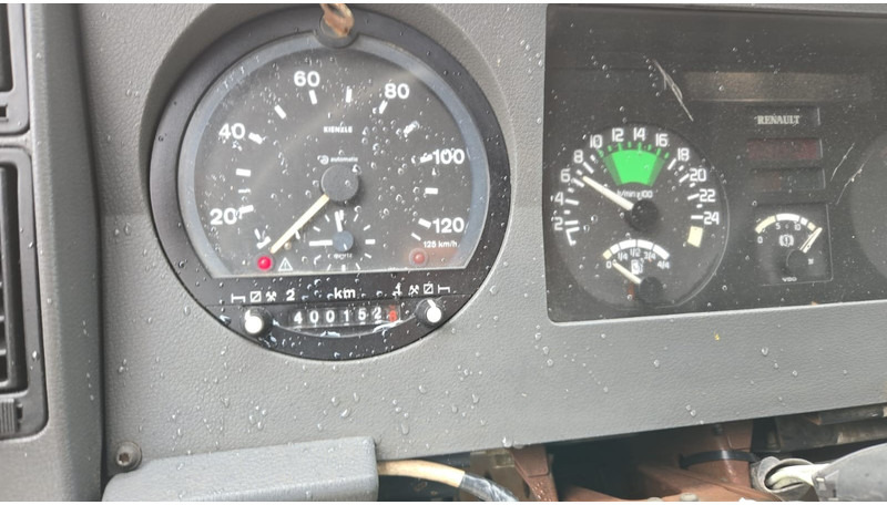 Самосвал камион, Камион с кран Renault G 300 Manager (POMPE MANUELLE / GRUE COPMA 90.2 / LAMES / 6X4 / GRAND PONT): снимка 12