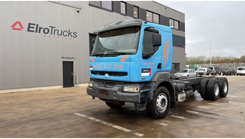 Renault KERAX 420 (LAMES / GRAND PONT / STEEL SUSP. / BIG AXLE / MANUAL GEARBOX / BOITE MANUELLE) - Шаси кабина: снимка 1 Renault KERAX 420 (LAMES / GRAND PONT / STEEL SUSP. / BIG AXLE / MANUAL GEARBOX / BOITE MANUELLE) - Шаси кабина: снимка 1