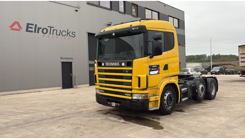 Scania 124-420 (6X2 / 8 TYRES / ORIGINAL TRACTOR UNIT / FRONT STEEL) - Влекач: снимка 1 Scania 124-420 (6X2 / 8 TYRES / ORIGINAL TRACTOR UNIT / FRONT STEEL) - Влекач: снимка 1