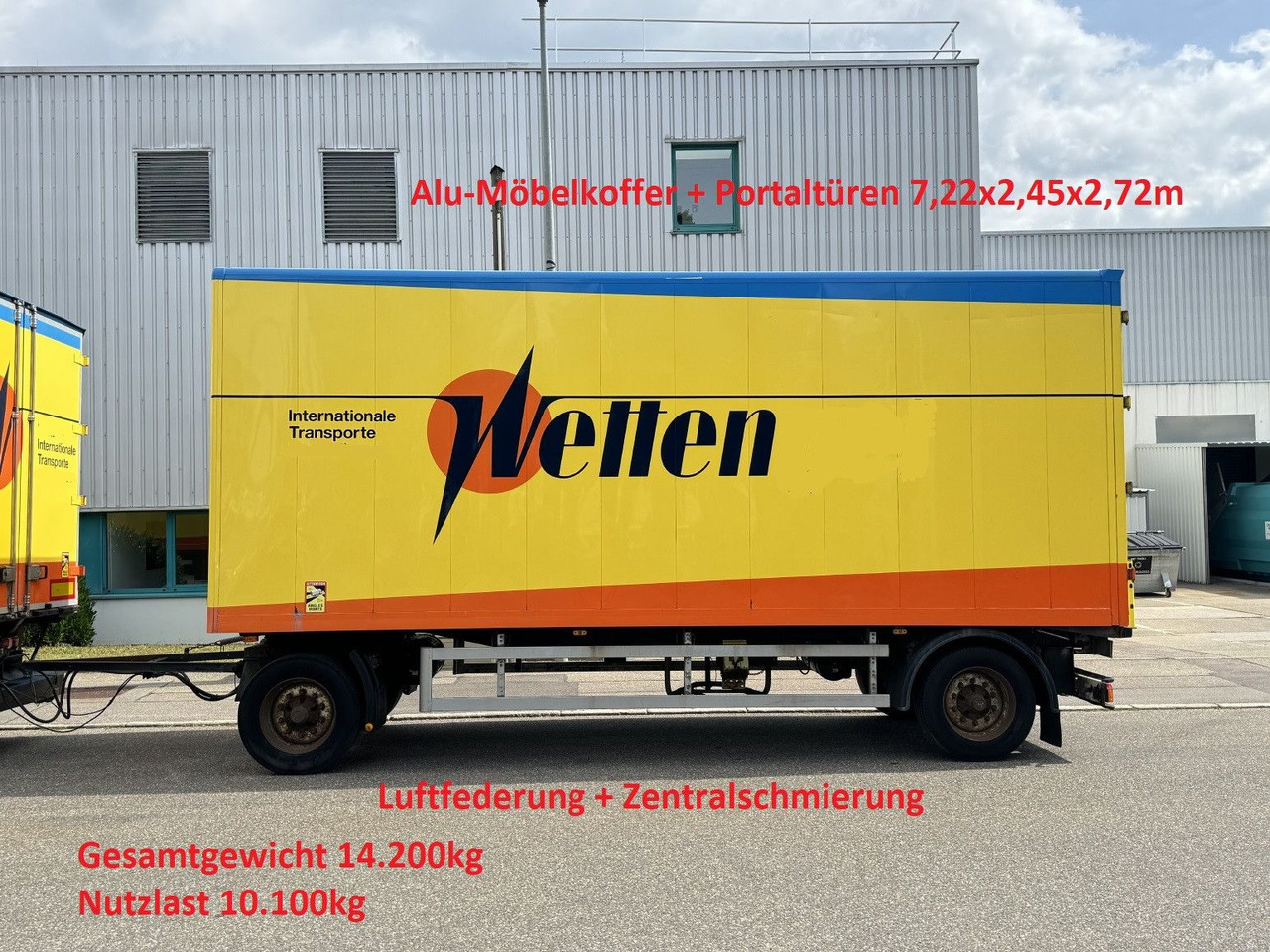 Bachert 14t Alu-Möbelkoffer 7,2m BPW Luft ZS - Затворена каросерия ремарке: снимка 1 Bachert 14t Alu-Möbelkoffer 7,2m BPW Luft ZS - Затворена каросерия ремарке: снимка 1