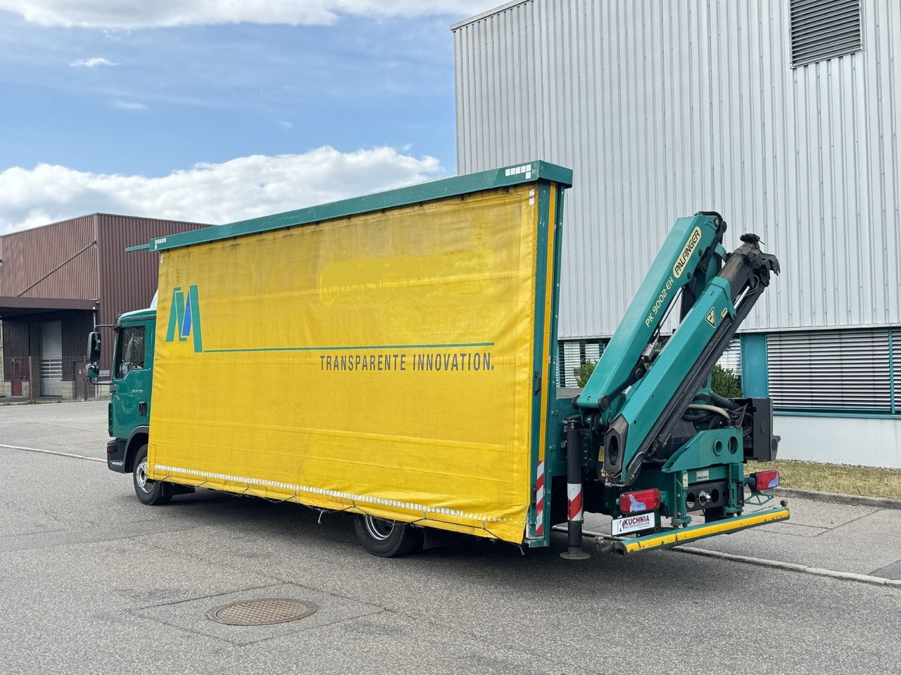 MAN TGL 12.250 Glastransport Kran PK9002 Funk Klima - Камион с кран: снимка 5 MAN TGL 12.250 Glastransport Kran PK9002 Funk Klima - Камион с кран: снимка 5
