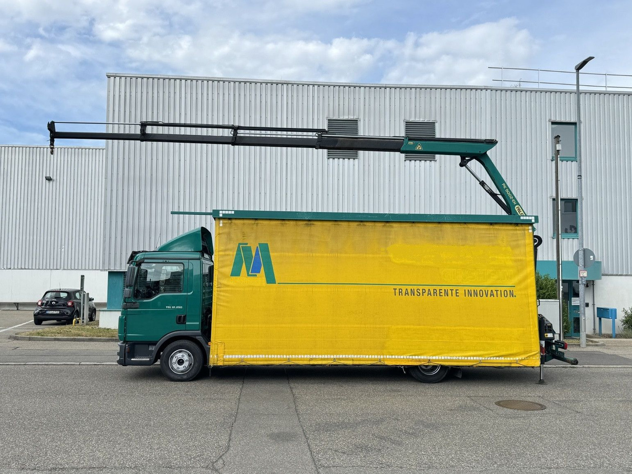 MAN TGL 12.250 Glastransport Kran PK9002 Funk Klima - Камион с кран: снимка 4 MAN TGL 12.250 Glastransport Kran PK9002 Funk Klima - Камион с кран: снимка 4