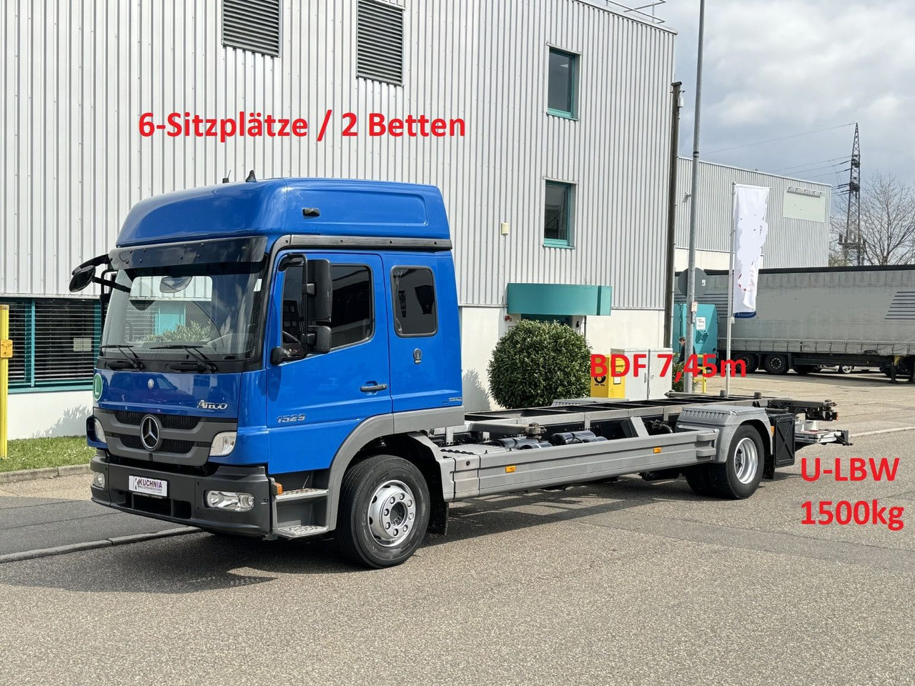 Mercedes-Benz Atego 1529 LL BDF 6-Sitze Umzug u-LBW Gr-Haus - Контейнеровоз/ Сменна каросерия камион: снимка 1 Mercedes-Benz Atego 1529 LL BDF 6-Sitze Umzug u-LBW Gr-Haus - Контейнеровоз/ Сменна каросерия камион: снимка 1