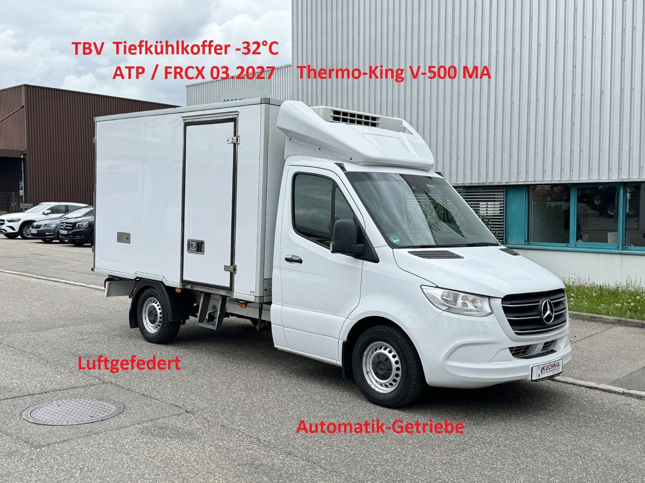 Mercedes-Benz Sprinter 316 Tiefkühl 3,3m TK V-500 MAX Luftgef. - Хладилен бус: снимка 1 Mercedes-Benz Sprinter 316 Tiefkühl 3,3m TK V-500 MAX Luftgef. - Хладилен бус: снимка 1