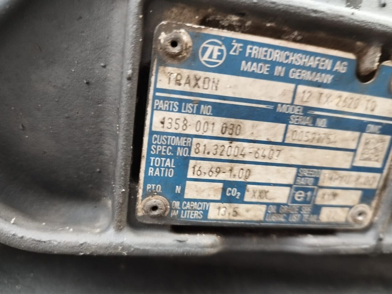 ZF Traxon 12TX2620TD MAN TGX truck - Скоростна кутия за Камион: снимка 1 ZF Traxon 12TX2620TD MAN TGX truck - Скоростна кутия за Камион: снимка 1