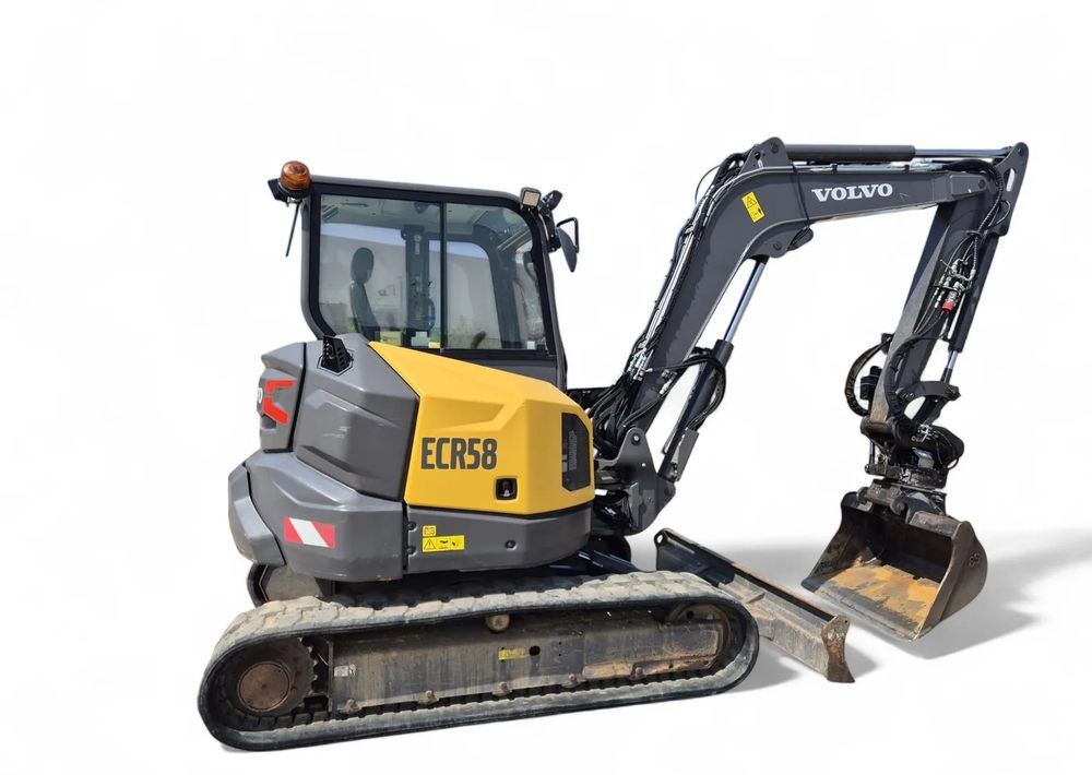 Volvo ECR 58F, 2021 ROK, GŁOWICA STEELWRIST, 2 ŁYŻKI - Мини багер: снимка 1 Volvo ECR 58F, 2021 ROK, GŁOWICA STEELWRIST, 2 ŁYŻKI - Мини багер: снимка 1
