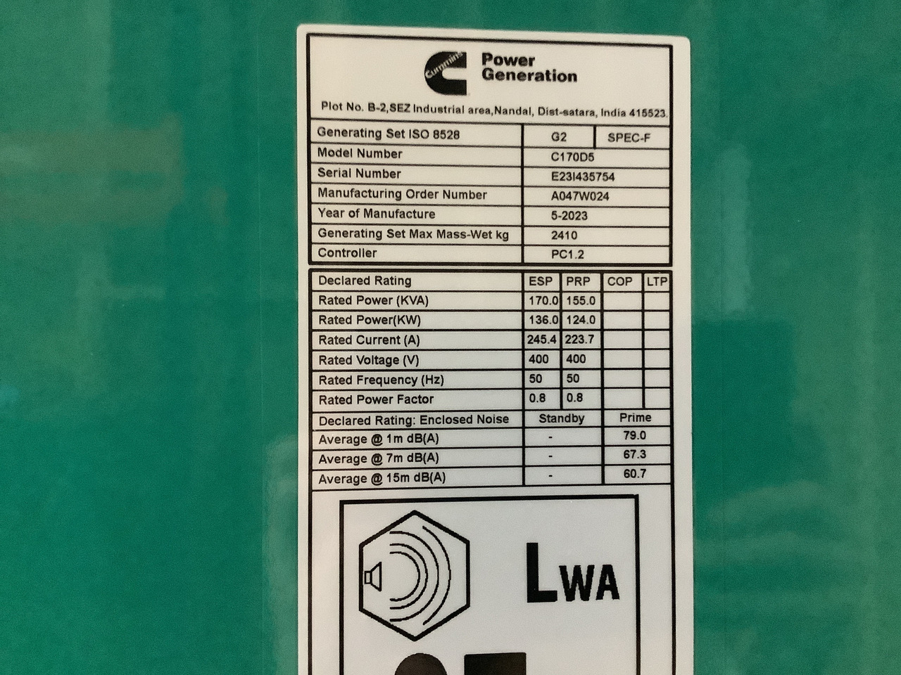 Cummins C170D. 170KVA Generator. Brand new. - Електрогенератор: снимка 4 Cummins C170D. 170KVA Generator. Brand new. - Електрогенератор: снимка 4