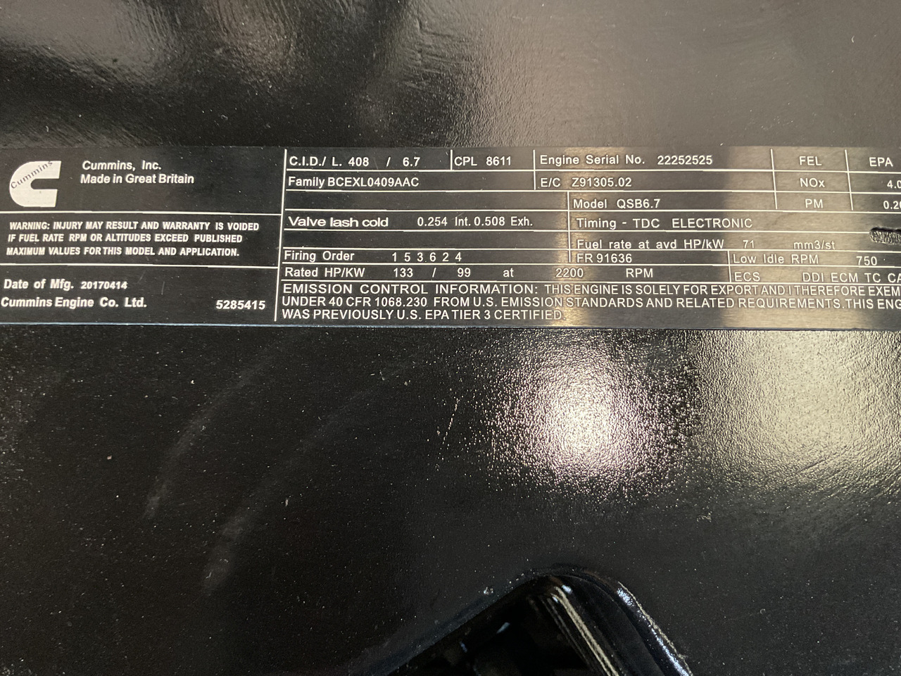 Cummins QSB6.7 (1) - Двигател: снимка 3 Cummins QSB6.7 (1) - Двигател: снимка 3