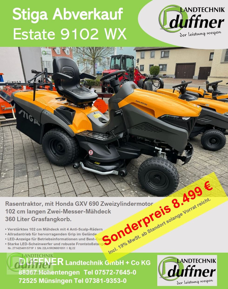 Stiga Estate 9102 WX Allrad - Косачка за трева: снимка 1 Stiga Estate 9102 WX Allrad - Косачка за трева: снимка 1