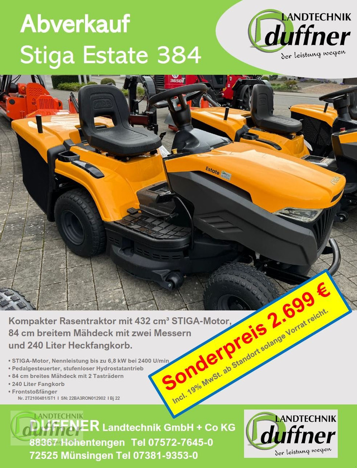 Stiga Stiga Estate 384 Hydr - Косачка за трева: снимка 1 Stiga Stiga Estate 384 Hydr - Косачка за трева: снимка 1