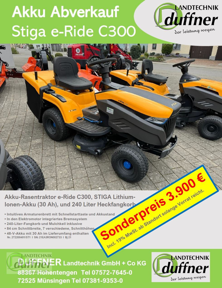 Stiga Stiga e-Ride C300 - Косачка за трева: снимка 2 Stiga Stiga e-Ride C300 - Косачка за трева: снимка 2