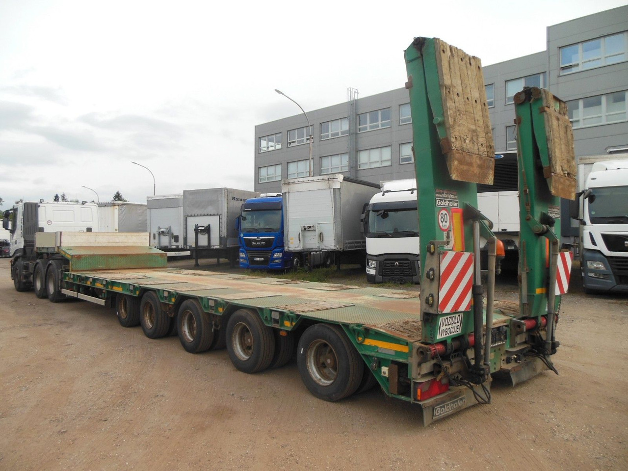 Goldhofer STZ-L 5-54/80, 5 ACHSEN,TELESKOP 7M,4 ACHSE LENK - Нискорамна площадка полуремарке: снимка 4 Goldhofer STZ-L 5-54/80, 5 ACHSEN,TELESKOP 7M,4 ACHSE LENK - Нискорамна площадка полуремарке: снимка 4