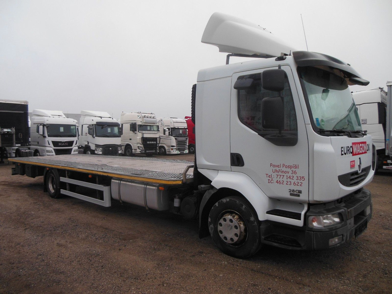 Renault Midlum 280.12 DXI, Plattform 8,5 m, Euro 5 - Бордови камион: снимка 2 Renault Midlum 280.12 DXI, Plattform 8,5 m, Euro 5 - Бордови камион: снимка 2