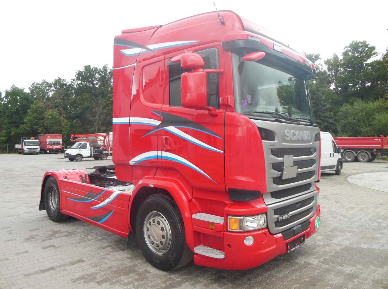 Scania R450, ADR, VOLL LUFT, RETARDER, TOP STAND!!! - Влекач: снимка 2 Scania R450, ADR, VOLL LUFT, RETARDER, TOP STAND!!! - Влекач: снимка 2