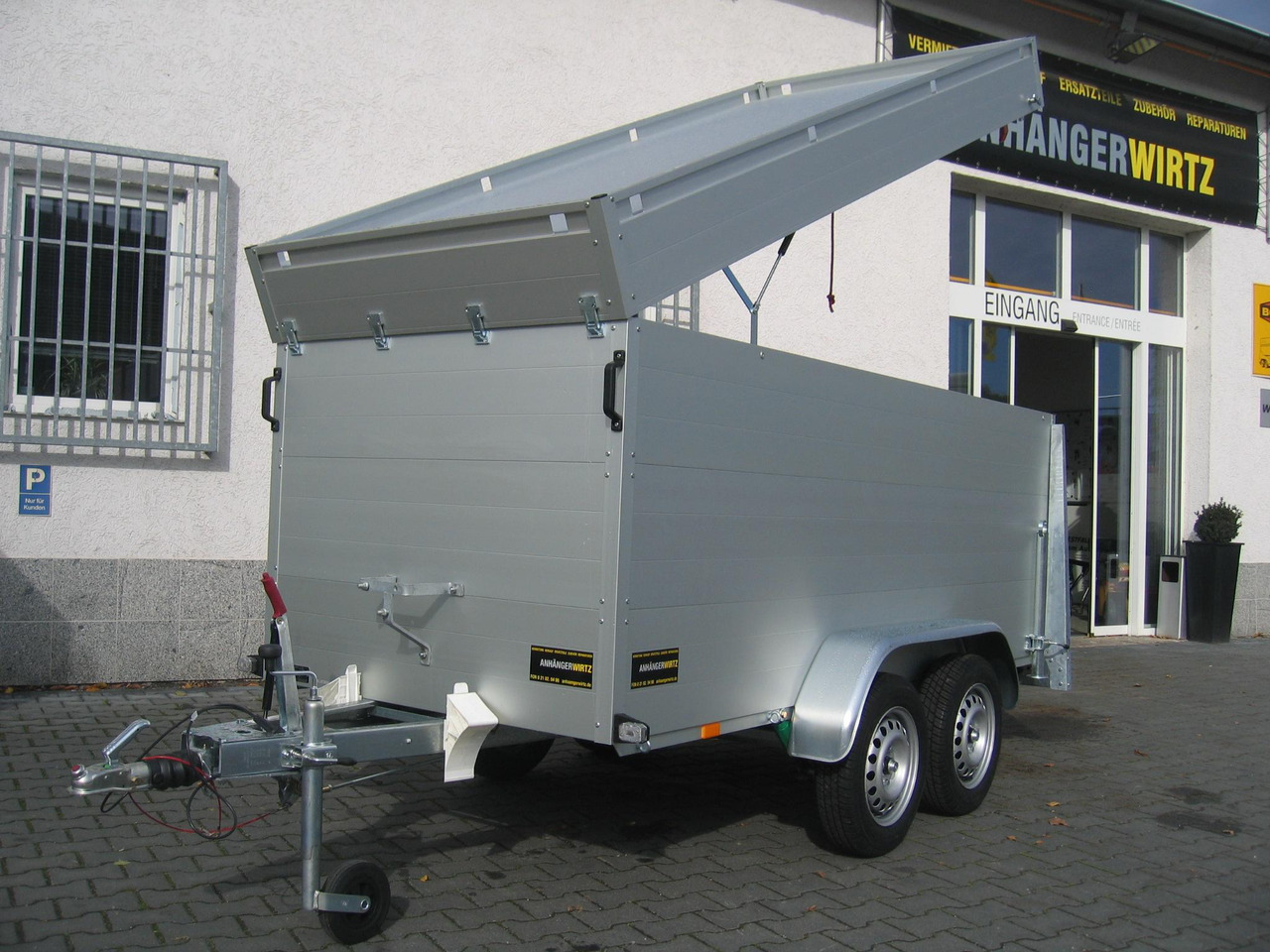 ALUBOXX Deckelanhänger GTT 1500 VT2 301x126x118cm Heckrampe (M) 1500kg order Aktion - Затворена каросерия ремарке: снимка 1 ALUBOXX Deckelanhänger GTT 1500 VT2 301x126x118cm Heckrampe (M) 1500kg order Aktion - Затворена каросерия ремарке: снимка 1